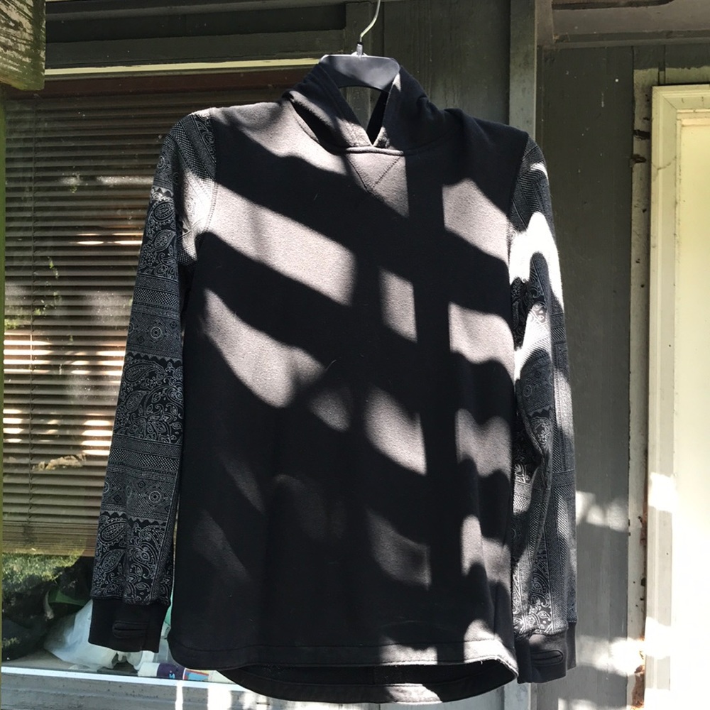 Aztec sleeved hoodie